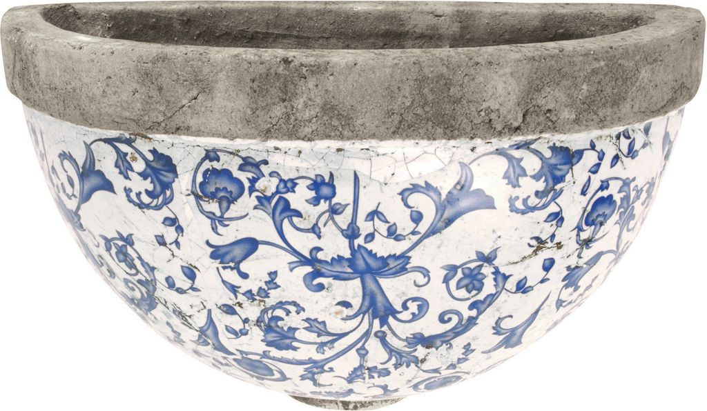 Esschert Design Aged Ceramic Wandhalbschale; AC04 Produktbild 