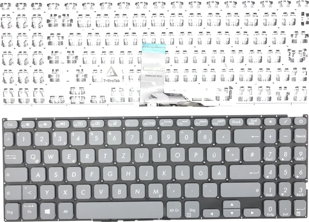Clavier AZERTY Français Gris sans Cadre pour Asus VivoBook 15 F512FA
