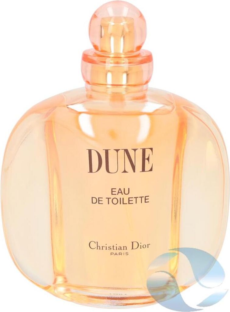 A Christian Dior Dune Eau de Toilette perfume bottle.