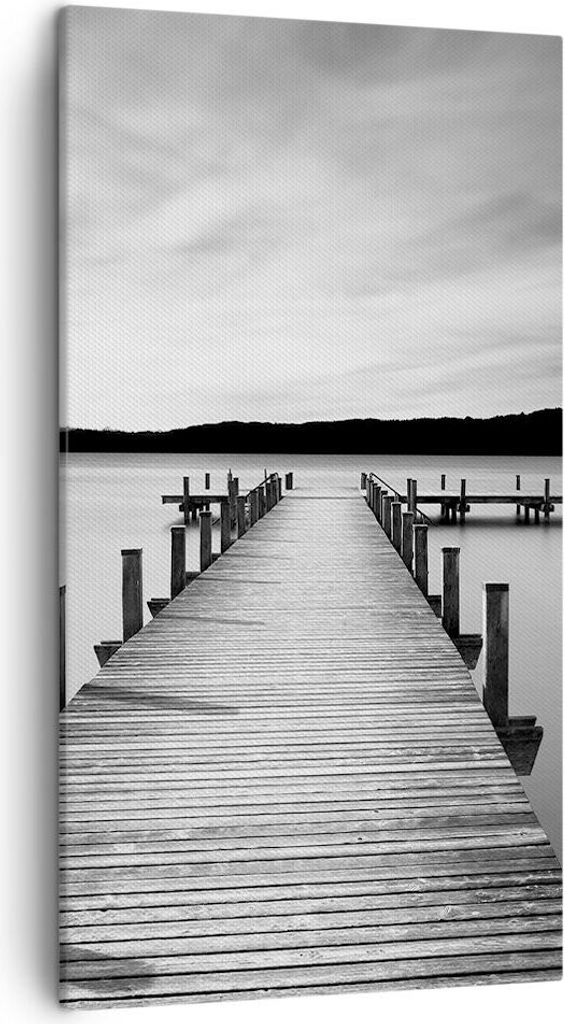 Bild auf Leinwand - Leinwandbild - Einteilig - Brücke Frieden Wasser - 45x80cm - Wand Bild - Wanddeko - Wandbilder - Leinwanddruck - Bilder - Wand...