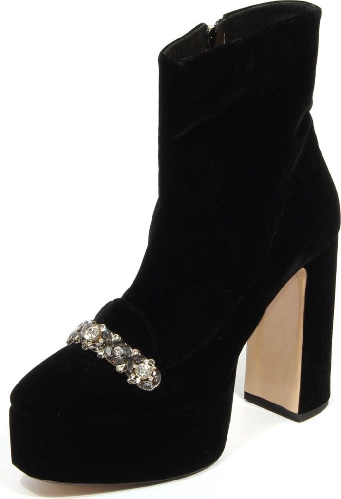 H5530 tronchetto donna N°21 woman velvet shoes