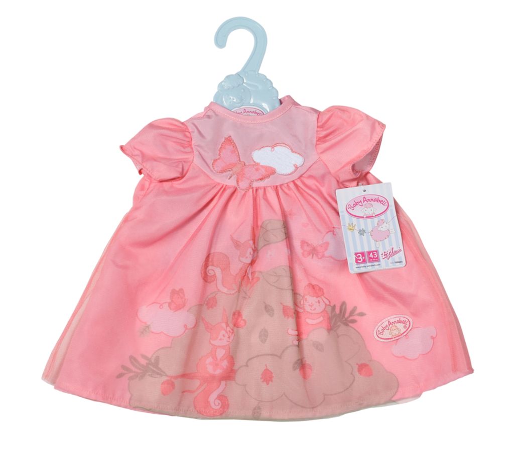 Zapf Zapf 709603 Detské šaty Annabell ružová veverička 43cm Obrázok produktu 