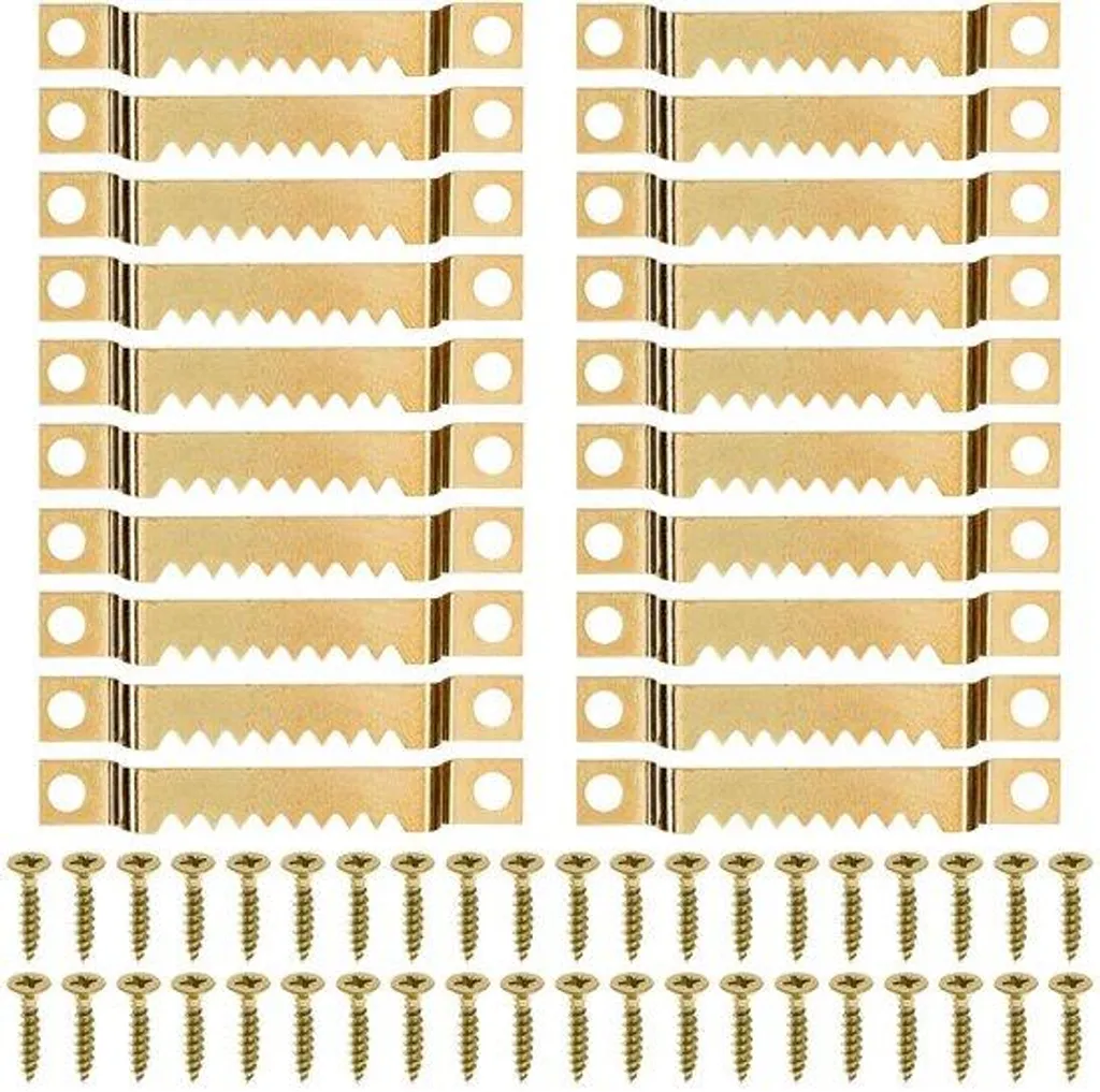 Fixation panneau bois lot de 20 crochets rigides avec visserie haute qualité