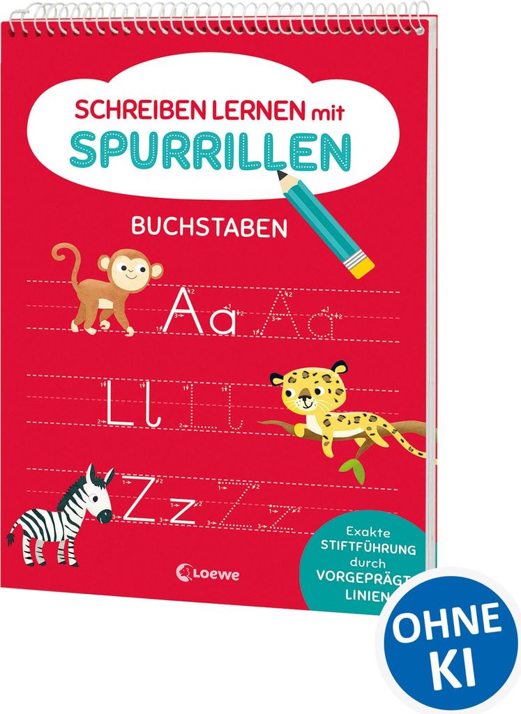 Schreiben lernen mit Spurrillen - Buchstaben Produktbild 