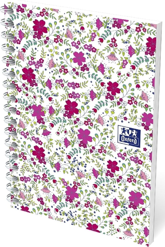 OXFORD A6/50K Floral kariertes Notizbuch (10 Exemplare) Produktbild 