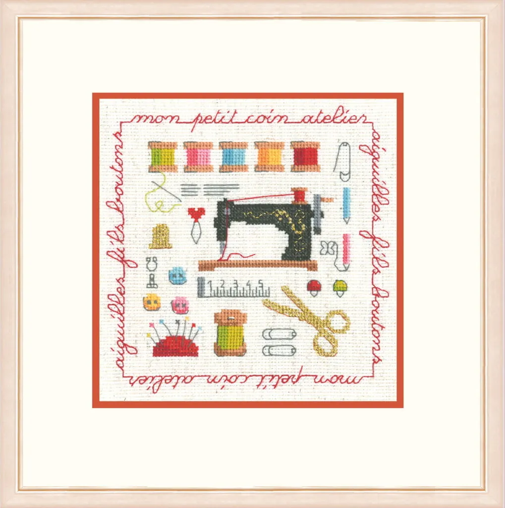 Kit Punto Croce Contato 12,5x12,5cm Le Bonheur des Dames Couture