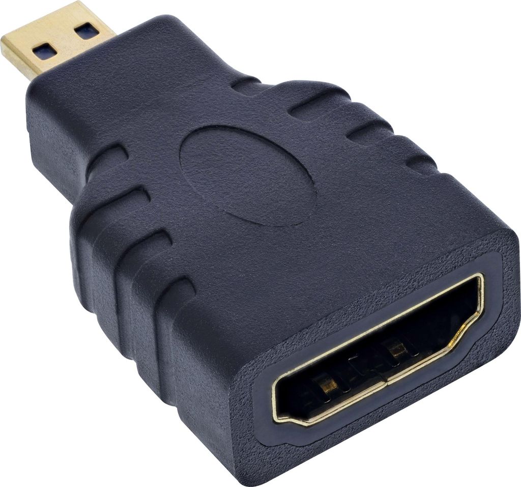 InLine HDMI Adapter, HDMI A Buchse auf Micro HDMI D Produktbild 