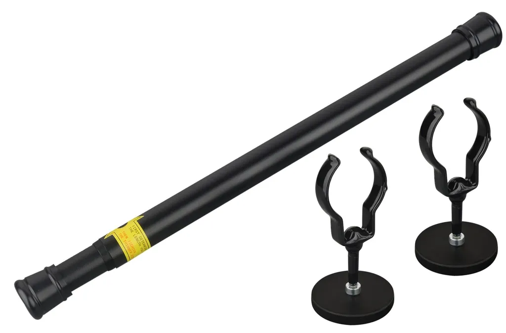 Tringle à Rideaux Magnétique Extensible 33-66 cm pour Porte Métallique