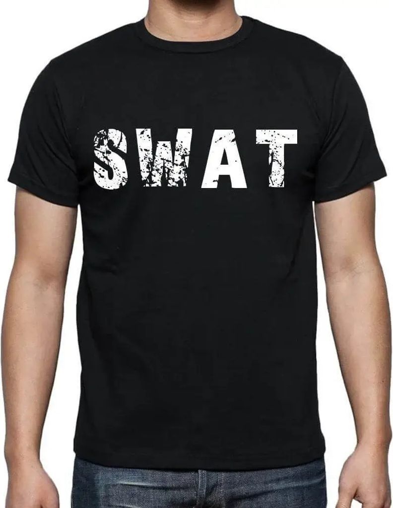Herren Grafik T-Shirt Swat Öko-Verantwortlich Vintage Jahrgang Kurzarm Lustige Druck Geburtstag Geschenk Mann