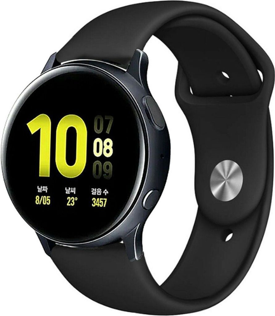 Strap-it Samsung Galaxy Watch Active / Active 2 Sportarmband (Schwarz)