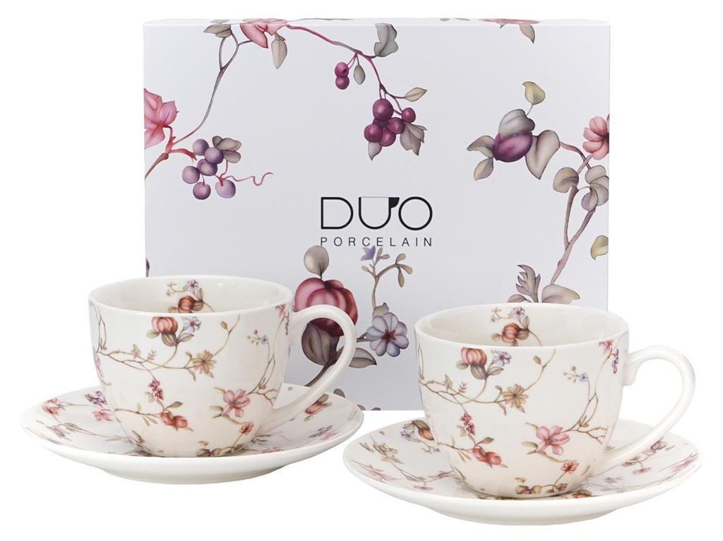 DUO | Tazza da caffè con piattino - Tazza da tè - Set di 2 Immagine del prodotto 