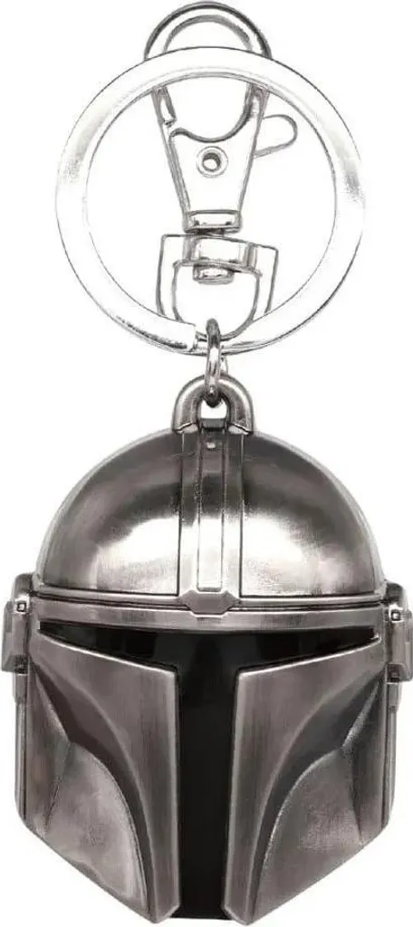 Portachiavi Mandalorian Helmet Metal - Design Premium Star Wars