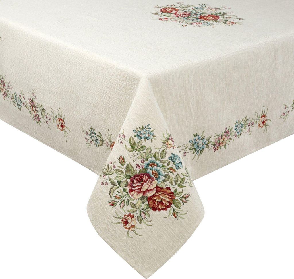 Tobelin-tablecloth 1233/NAT 140x180 cm Polyester Bavlna Obrázek produktu 