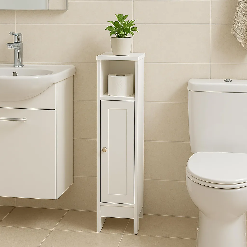 Relaxdays Mobile Bagno Bianco - Arredo Shabby Chic e Moderno - 2
