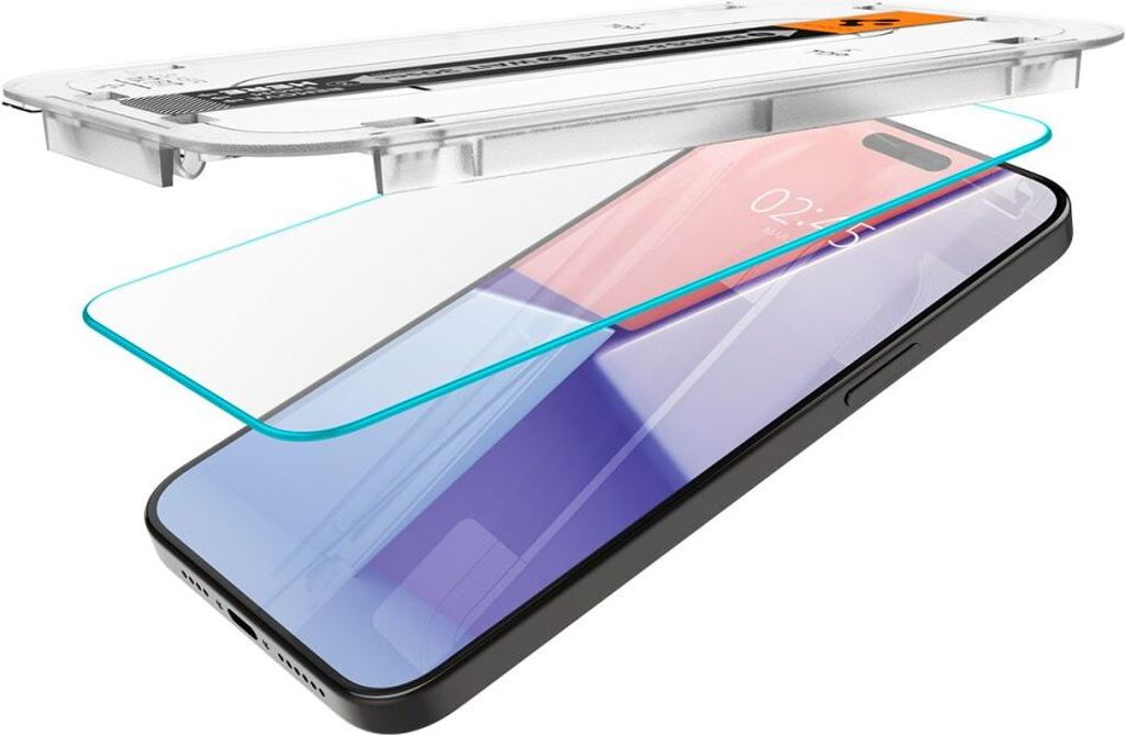 Ochraniacz ekranu Spigen EZ Fit odpowiedni dla iPhone 15 Zdjęcie produktu 14