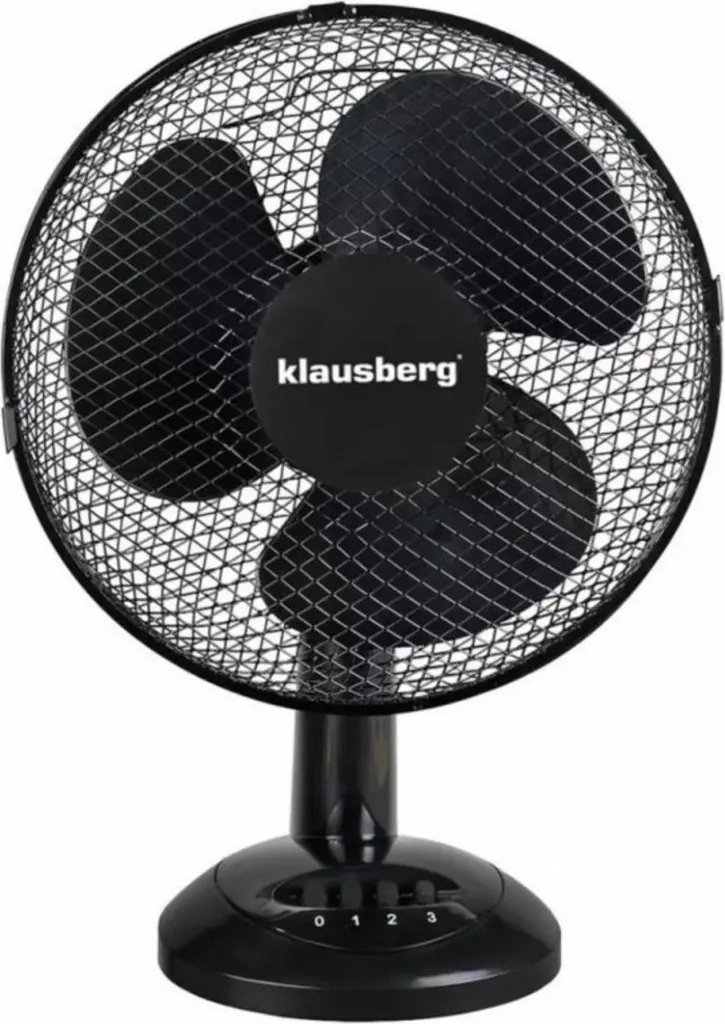 Ventilateur Bureau 30cm pour Télétravail Noir - Fraîcheur et Silence
