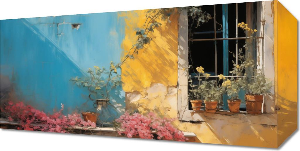 Bild 40x20cm Sonnige Straße