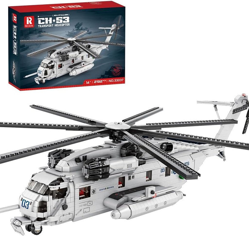 Reobrix 33037 CH-53E Transport Hubschrauber 2.192 Teile Produktbild 