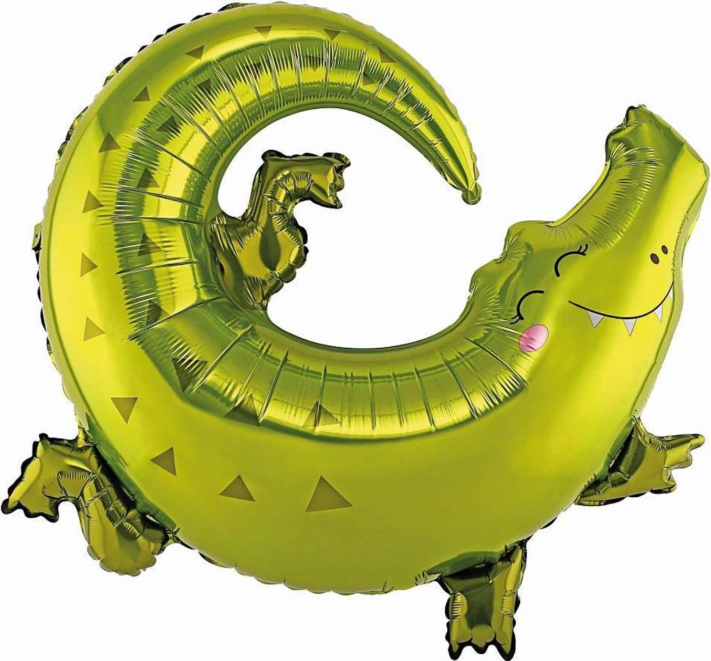 Fóliový balón Krokodíl, 80 cm x 71 cm Obrázok produktu 