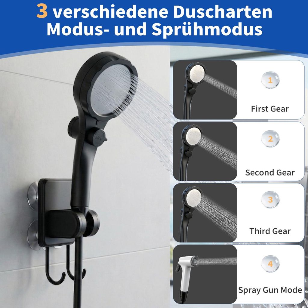 Douche Portative Camping – Pompe Électrique Rechargeable 4000mAh, Débit Réglable – Pour Extérieur, Voyage, Lavage