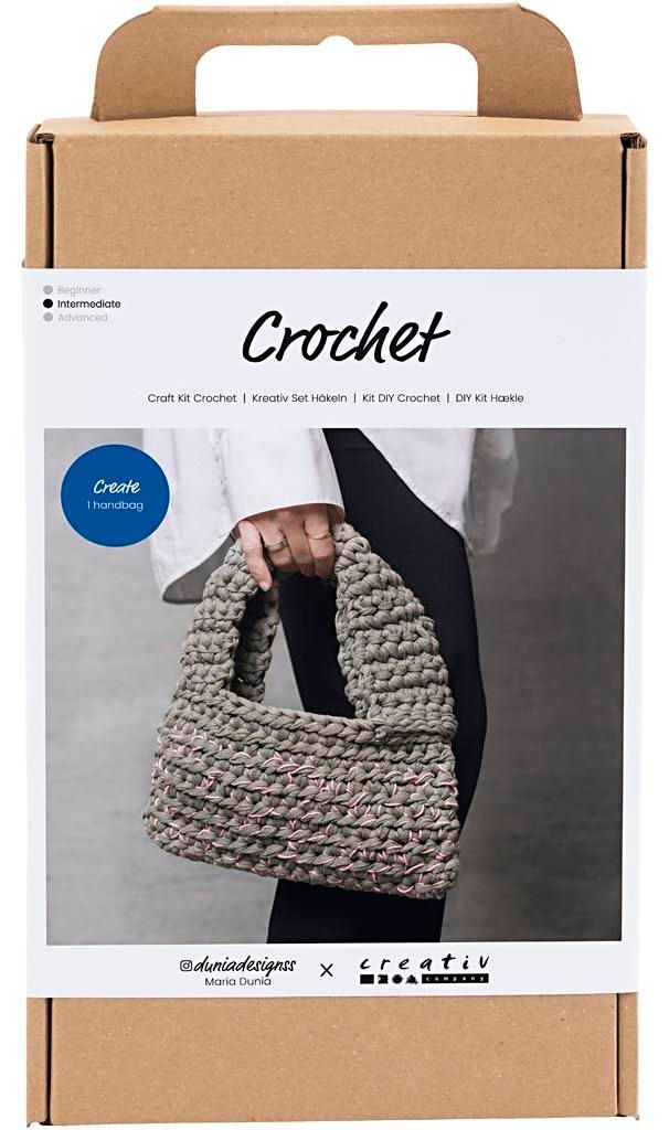 Kit de bricolage pour crocheter un sac, matériel et Image du produit 