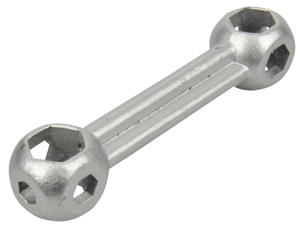 Fischer Knochenschlüssel, Silber, One Size