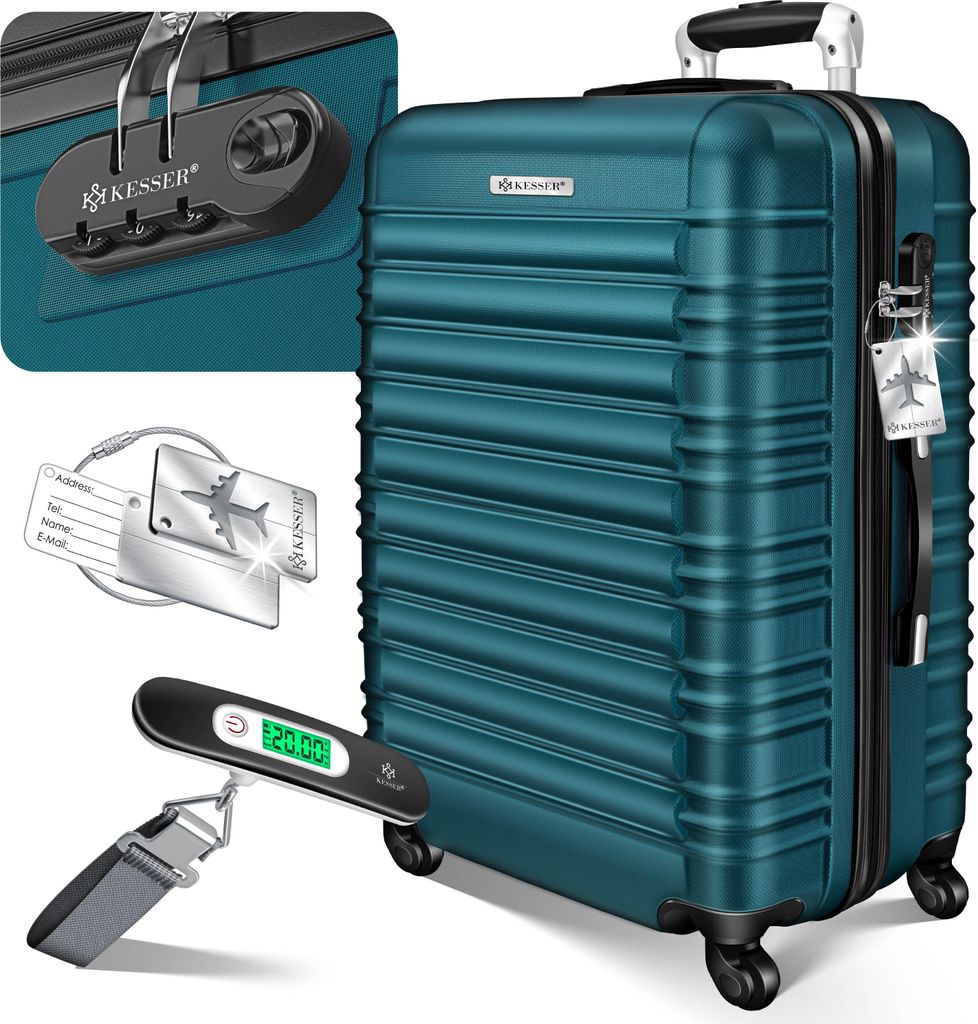 KESSER® Reisekoffer Hartschalen Koffer mit Zahlenschloss, Produktbild 