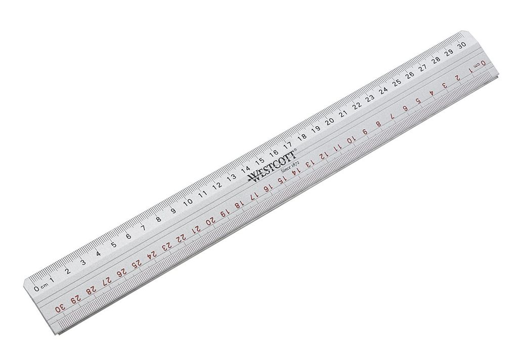 WESTCOTT Règle de coupe Longueur : 300 mm en aluminium Image du produit 