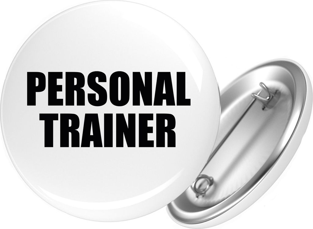 Huuraa Button Personal Trainer Training 25mm rund mit Produktbild 