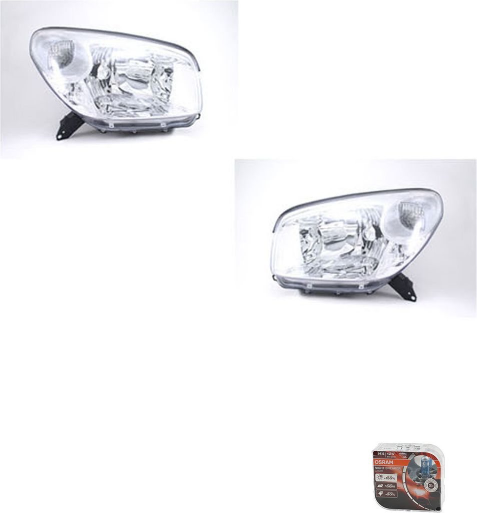 Johns, Scheinwerfer + Osram Night Breaker Laser passend für Toyota Rav4 XA2 03- 06 L R 8115042270 8110642270 8111042270 8110542270