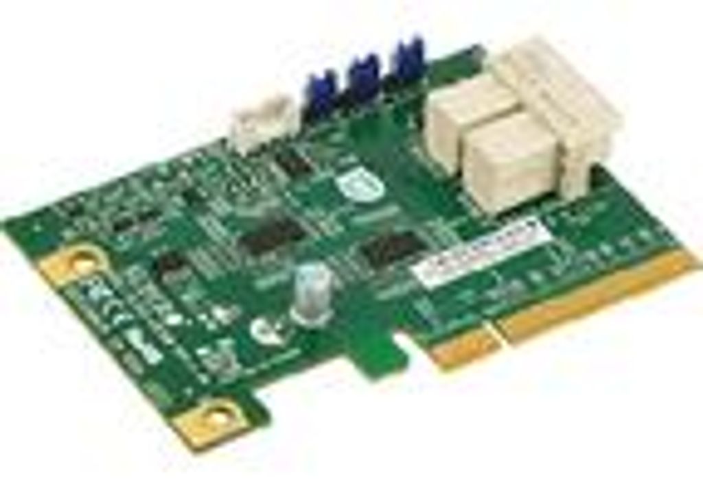 Supermicro AOC-SLG3-2E4R - PCIe - SAS - Niedriges Profil - PCIe 3.0 - Grün - 6,4 Gbit/s