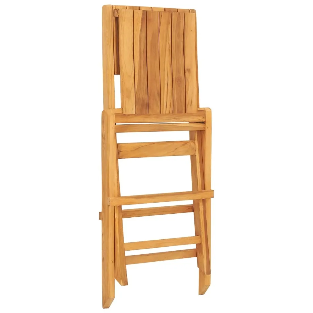 vidaXL Sedie Giardino Pieghevoli in Teak Massello 2 pz - Offerta Online - 6