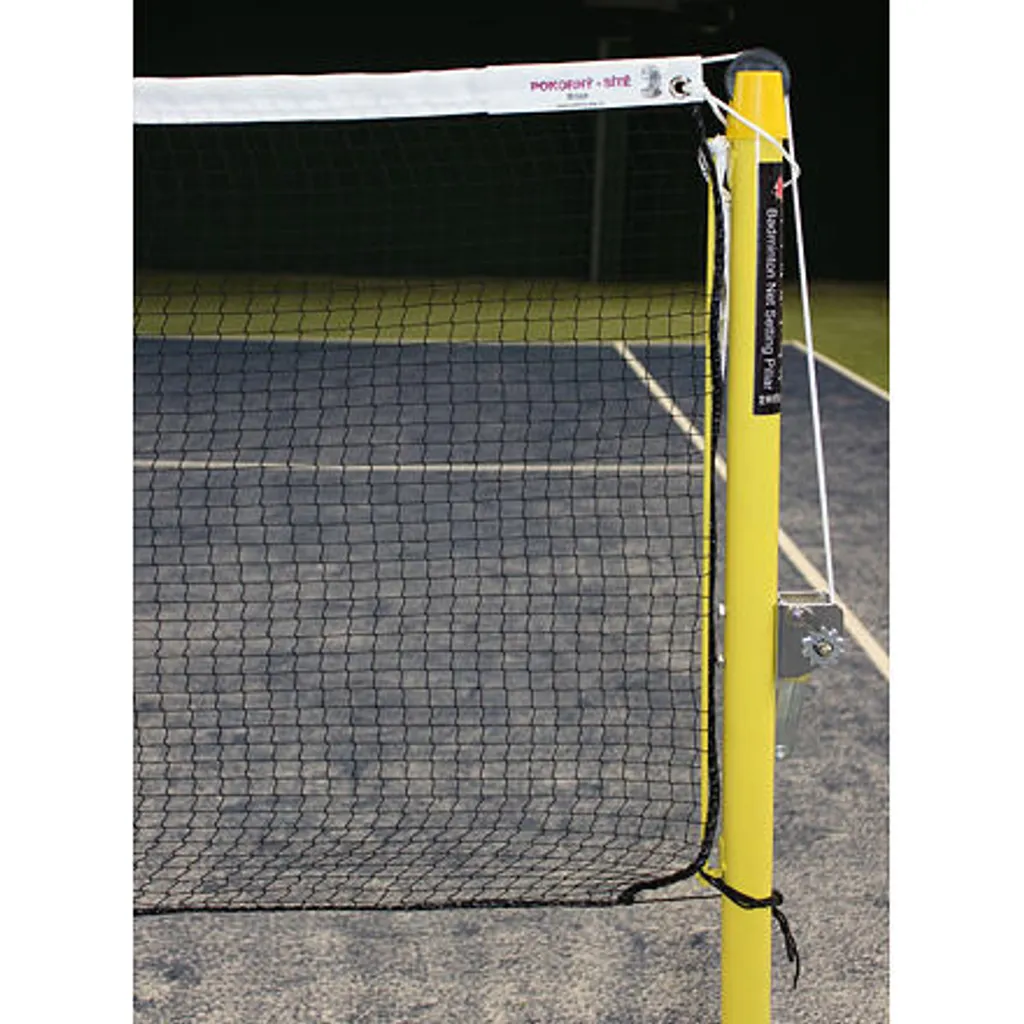 Filet de badminton pour poteaux standards et gymnase scolaire