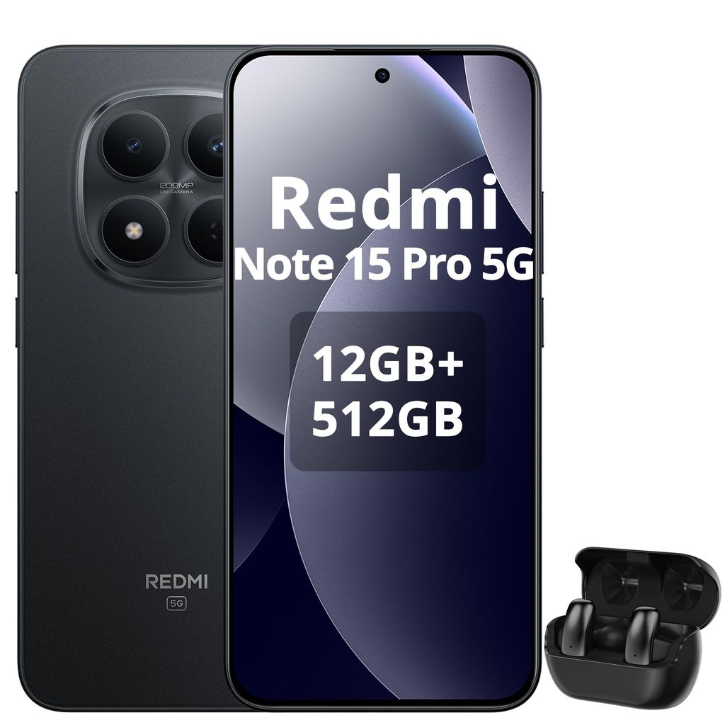 Smartphone XIAOMI Redmi Note 15 Pro 5G, 12+512GB, batteria Immagine del prodotto 