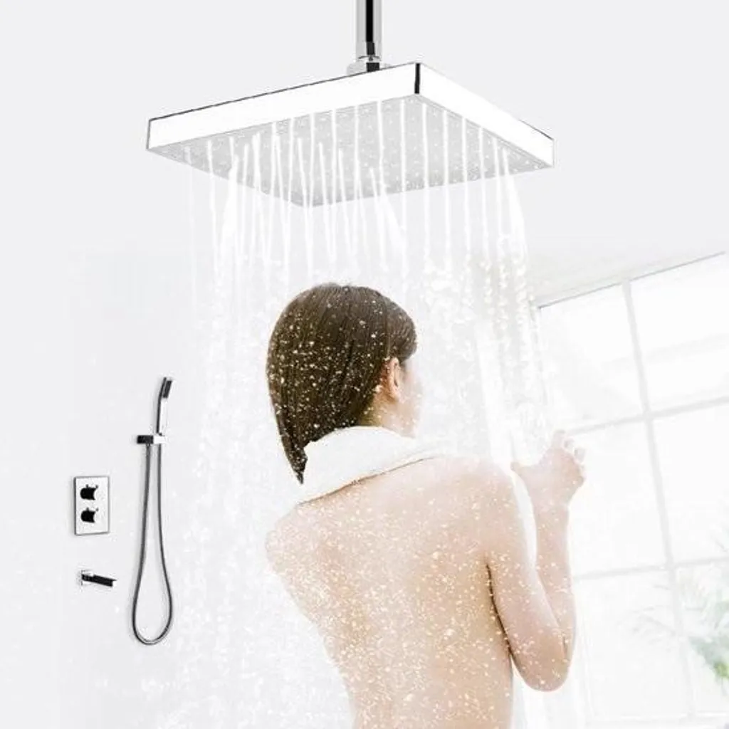 Pomme de douche LED 7 couleurs à effet pluie lumineuse