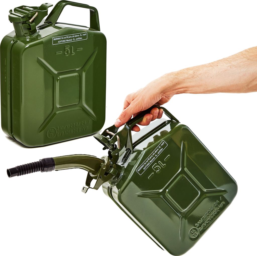 BW® Kraftstoffkanister Metall Benzinkanister 2x 5 Liter mit Produktbild 
