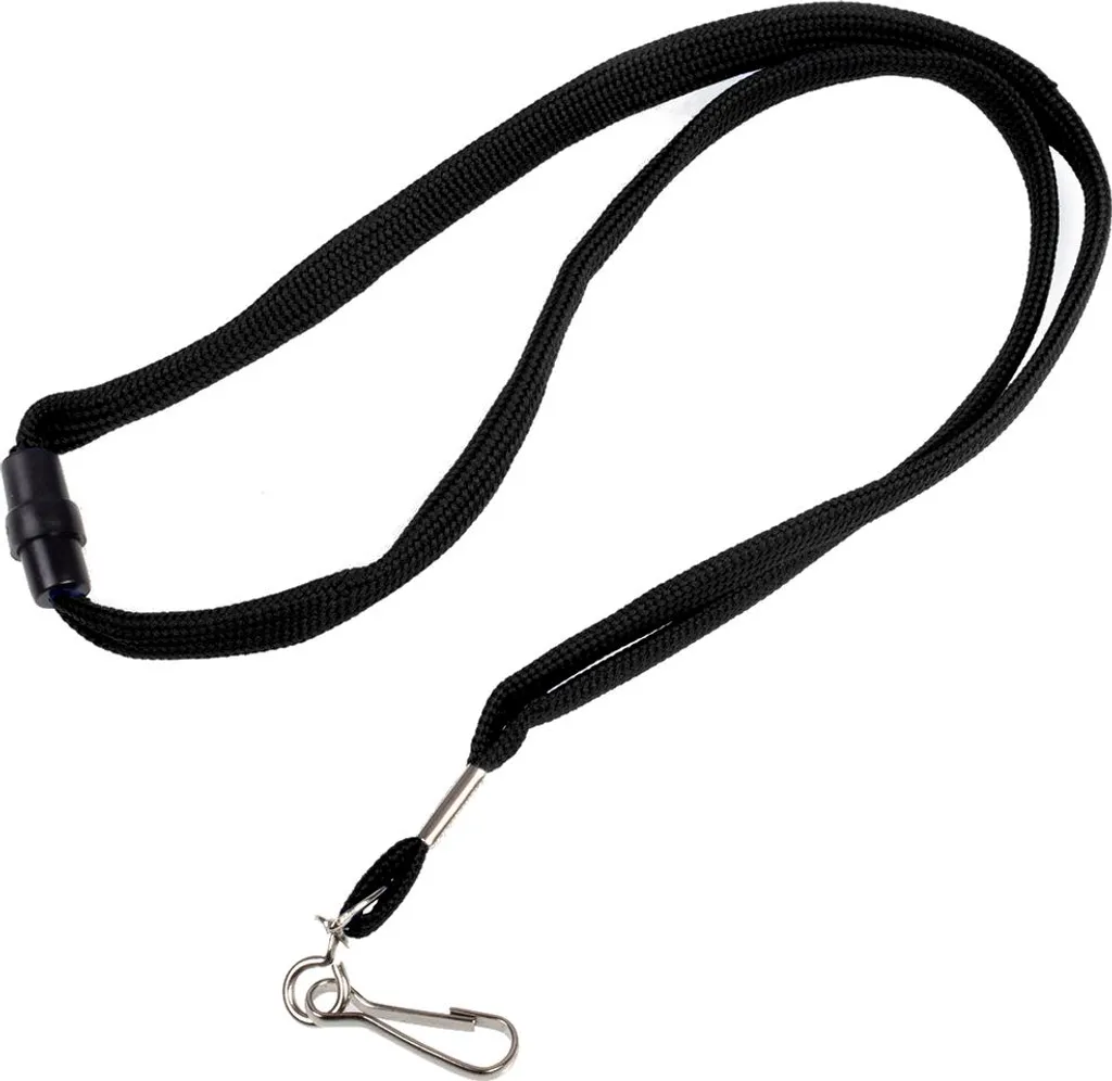Cordini con moschettoni - O.LANYARD 4 nero / 10 pezzi / Opus