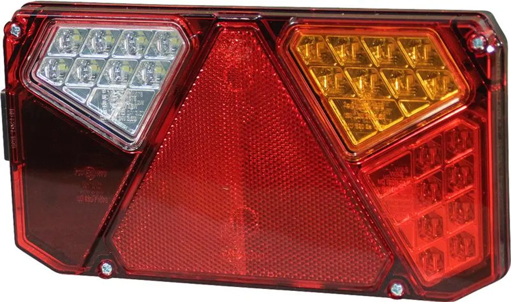 Feu arrière LED étanche avec connecteur 5 broches pour remorque côté droit