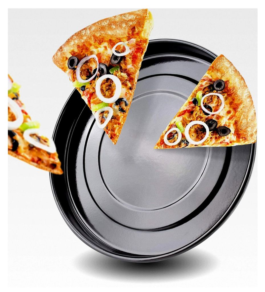 Rundes Pizzablech mit Antihaftbeschichtung (24 cm) für Minibacköfen und Öfen
