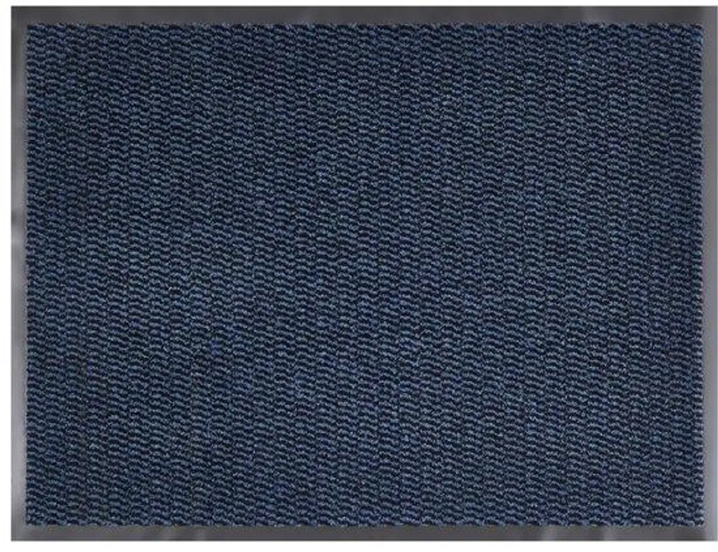 Tapis d'entrée souple 60x80 cm bleu azur antidérapant pour la maison