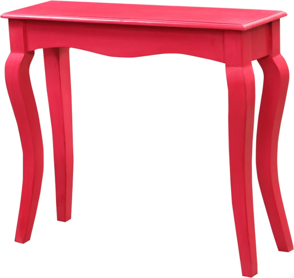 Console Buffet de Salon 90cm Rouge - Décoration Pop Art Déco Colorée