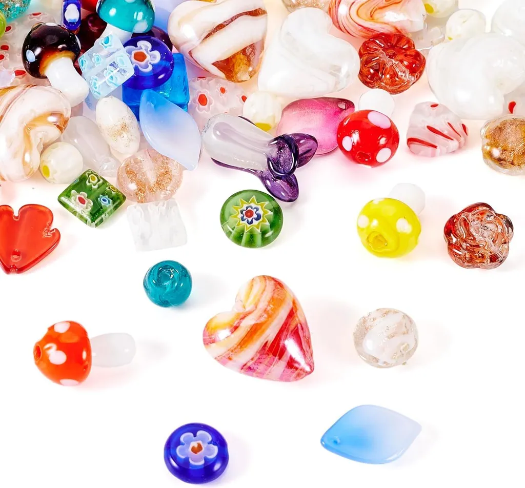Perles en verre pour fabrication de bijoux personnalisés sable doré 100g