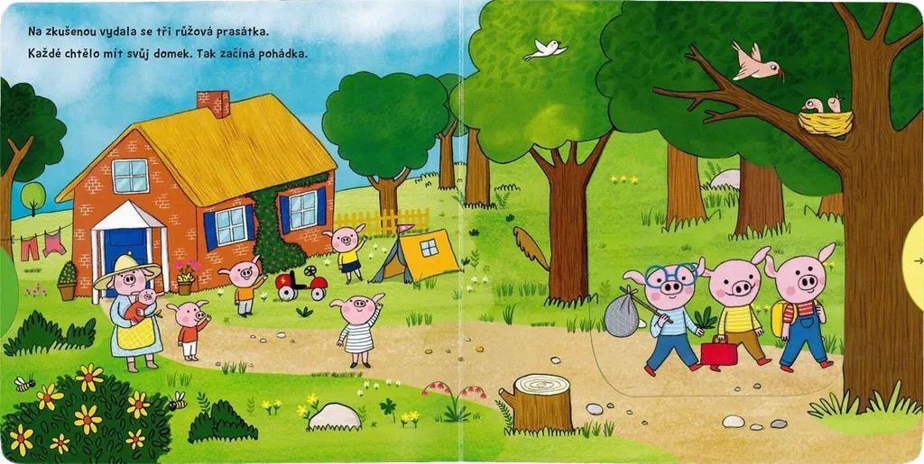 Livre indéchirable Tři malá prasátka pour initier bébé au tchèque