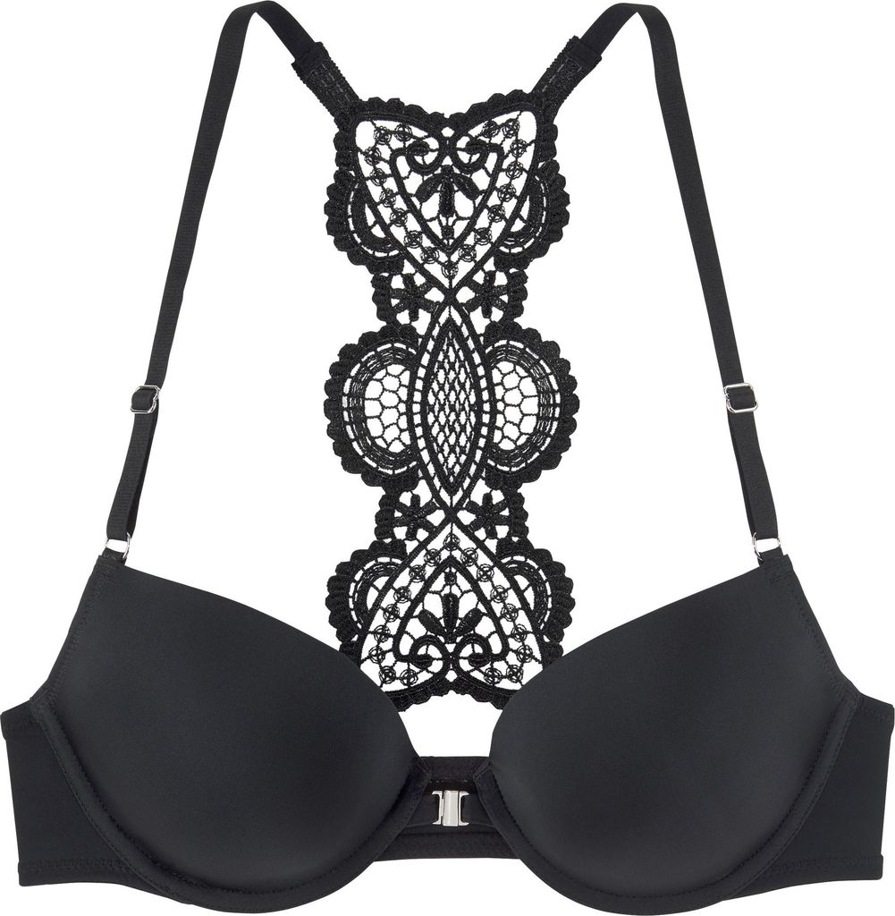 LASCANA Push-up-BH schwarz Größe 80 Cup E