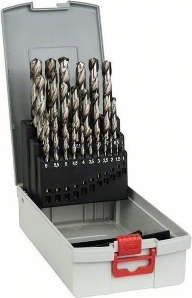 HSS-G Metallbohrer Set, BOSCH ProBox Sortiment, 25 Stück, 1-13mm, 135° Spitze