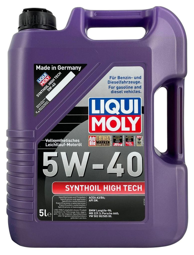 5 Liter LIQUI MOLY 5W-40 Synthoil High Tech BMW Longlife-98 Produktbild 