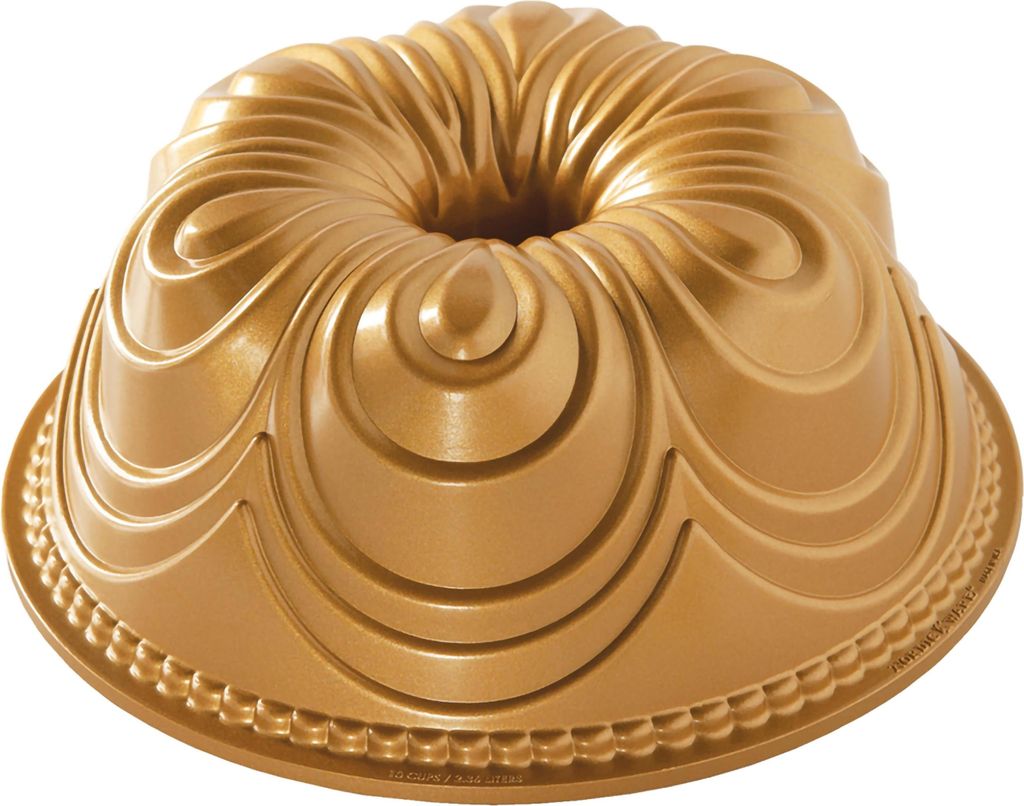 NordicWare NW 87477 Gugelhupfform, Aluminium, Gold