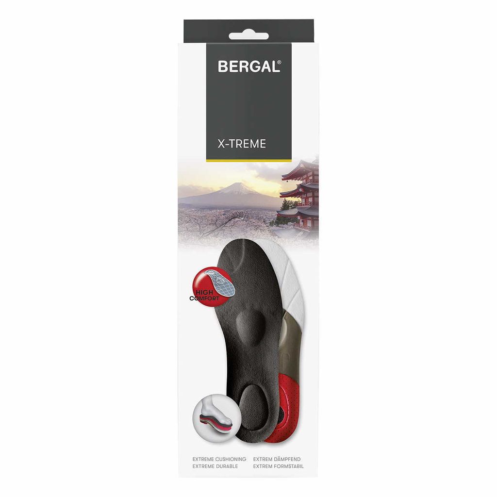 Bergal X-TREME Fussbett Sohle orthopädische Einlage mit extremer Stoßdämpfung Gr. 39