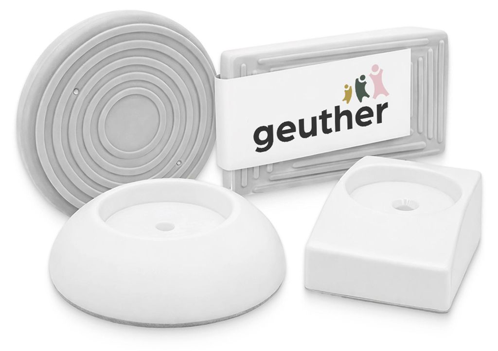 GEUTHER Wandschutzpads Set | Weiß | 4er Set Rund & Eckig | Produktbild 