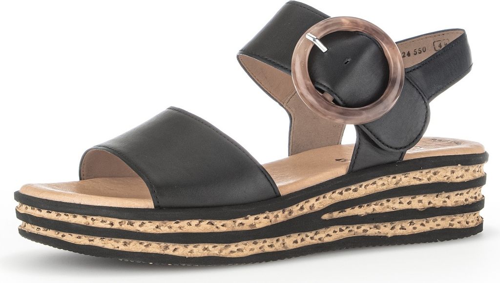 Gabor 44.550 Damen Sandalette - Riemchen Sandalen schwarz Elegant NEU